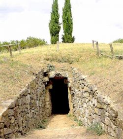 Etruscan burial vault on Monte Calvario