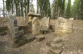 Etruscan tomb at the Necropolis of Poggino